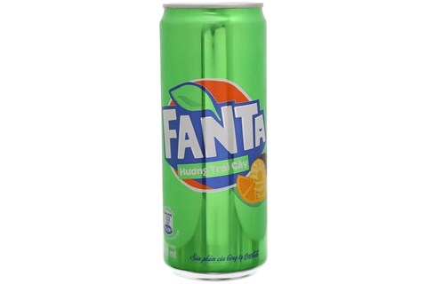 Nước ngọt Fanta trái cây lon 330ml (thùng 24 lon)