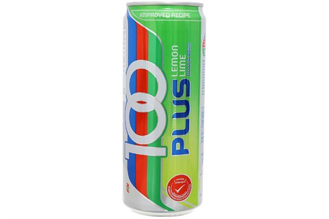 Nước ngọt có gas 100 Plus Isotonic drink hương Chanh lon 325ml (24 lon)