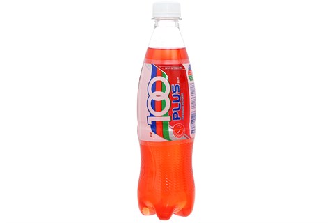 Nước ngọt có gas 100 Plus Isotonic drink hương Dâu chai 500ml (24 chai)