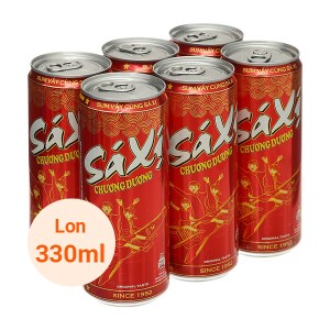 6 lon sá xị Chương Dương Sleek 330ml