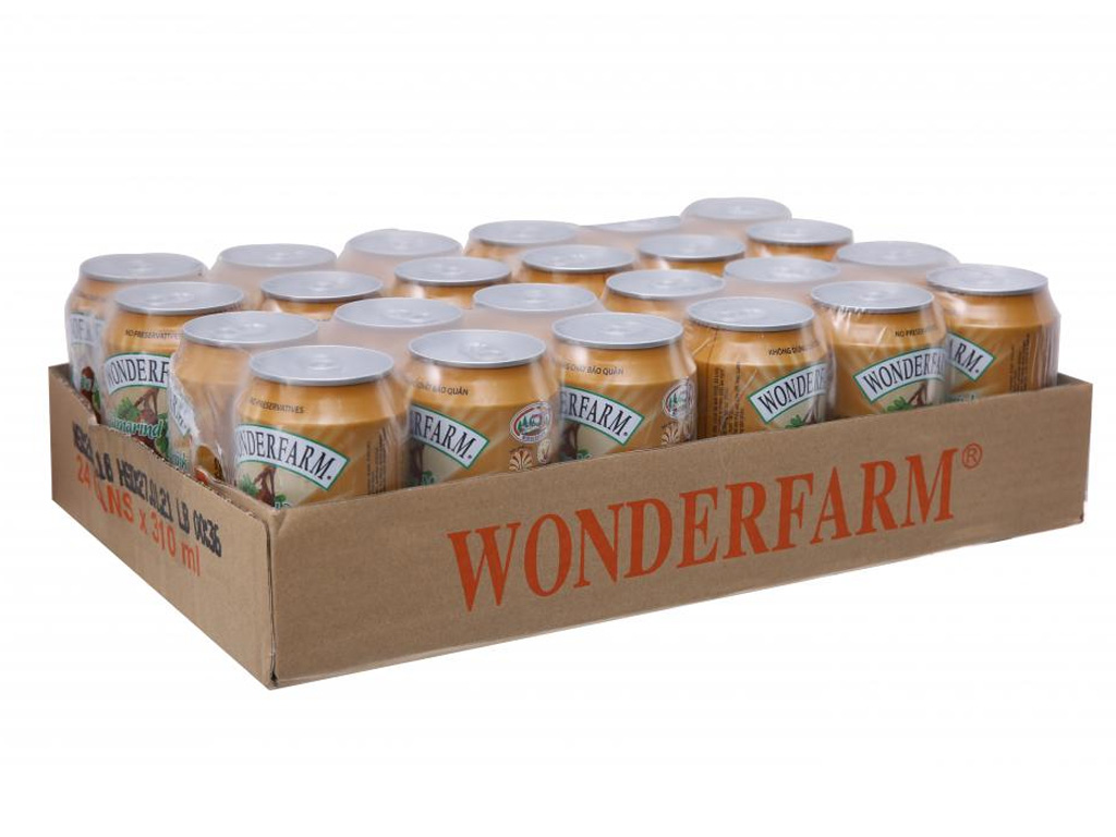Thùng 24 lon nước Wonderfarm 310ml giá tốt tại Bách hoá XANH