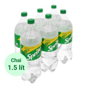 6 chai nước ngọt Sprite hương chanh 1.5 lít
