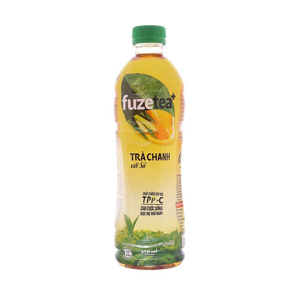 Nước trà Fuze Tea vị trà chanh và sả 450 ml - AVAKids.com