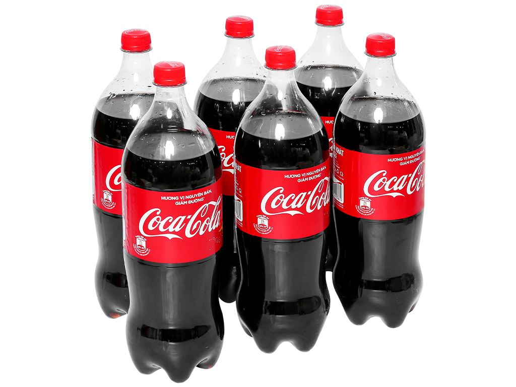 6 chai nước ngọt Coca Cola nguyên bản (giảm đường) chai 1.5 lít 1