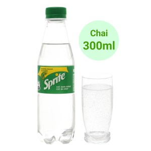 Nước ngọt có ga Sprite hương chanh chai 300ml