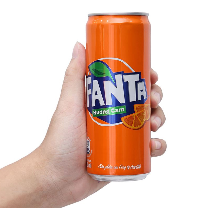Nước ngọt Fanta hương Cam lon 330ml