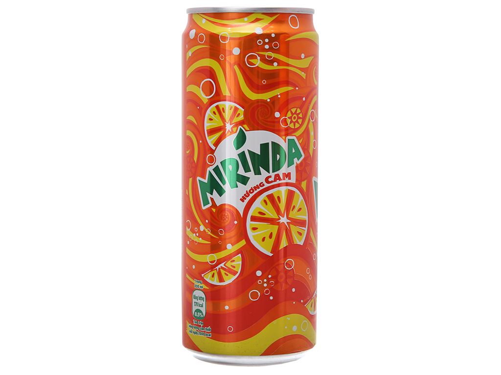 Nước ngọt Mirinda hương cam lon 320ml 0