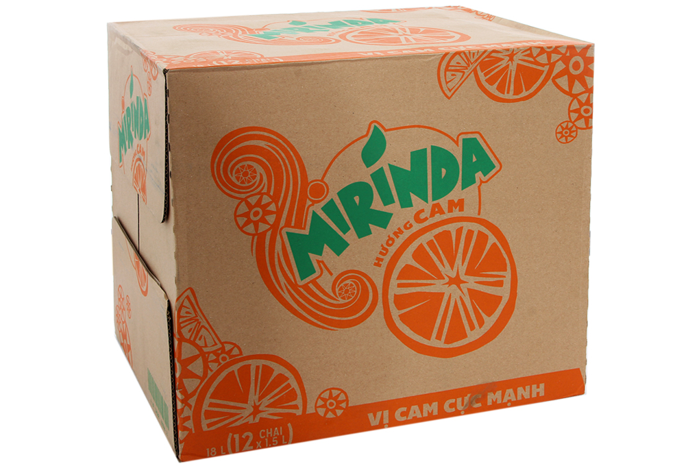 Nước ngọt Mirinda hương cam chai 1.5l (thùng 12 chai)