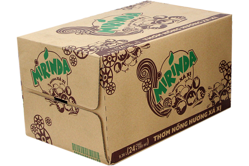 Nước ngọt Mirinda hương Xá Xị chai 390ml (thùng 24 chai)