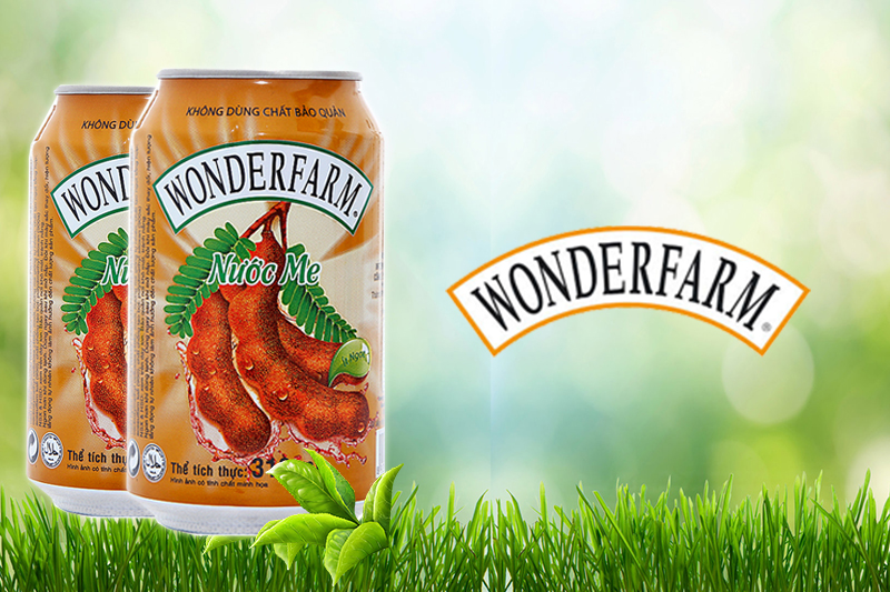 Nước ngọt Wonderfarm hương Me lon 330ml