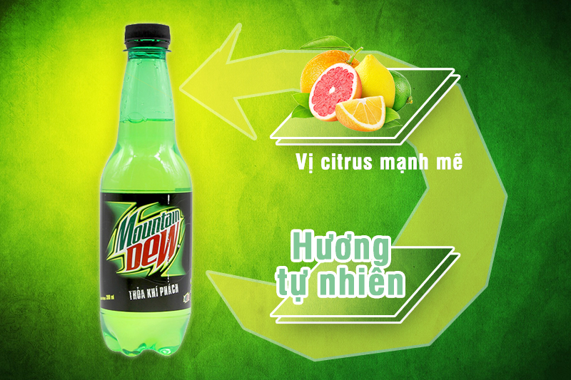 Moutain Dew chai 390ml