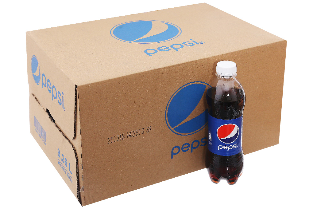 Nước ngọt Pepsi Cola chai 390ml (thùng 24 chai)