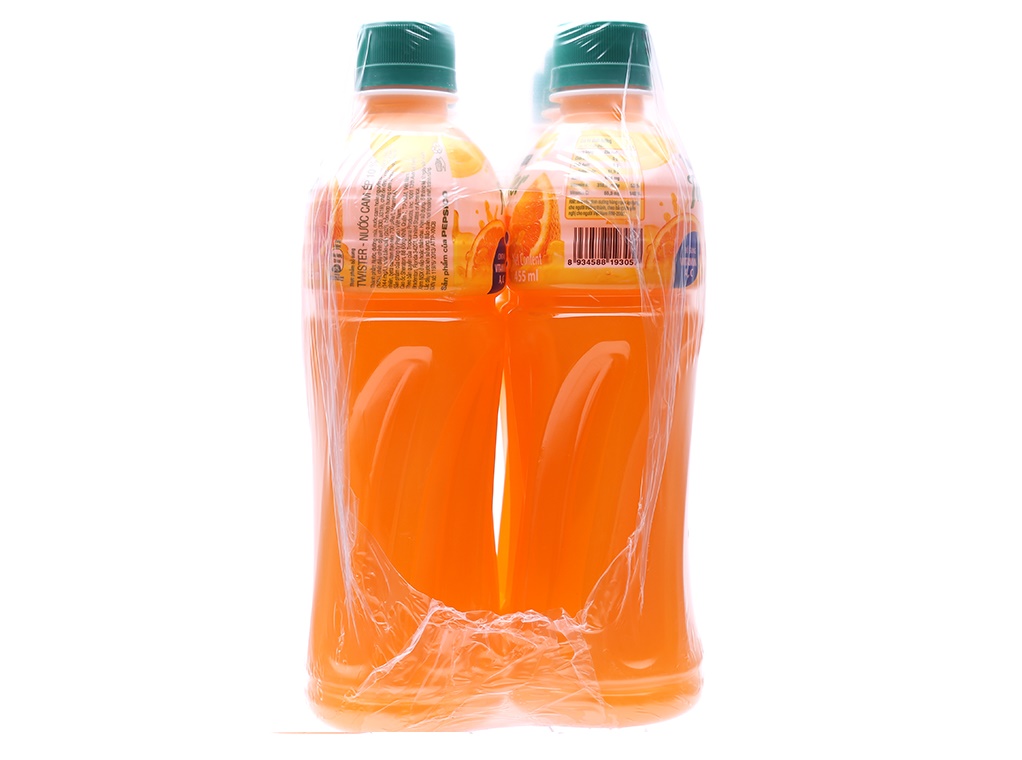 Nước ép cam Twister chai 455ml (lốc 6 chai)