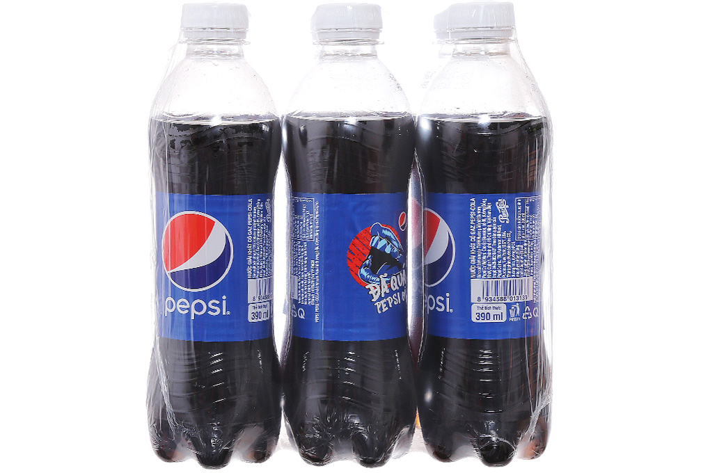 Lốc Nước ngọt Pepsi Cola chai 390ml (6 chai)-2