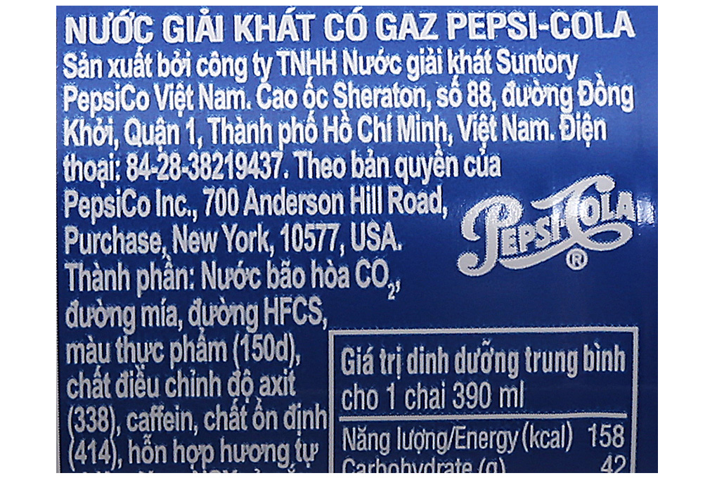 Lốc Nước ngọt Pepsi Cola chai 390ml (6 chai)-3