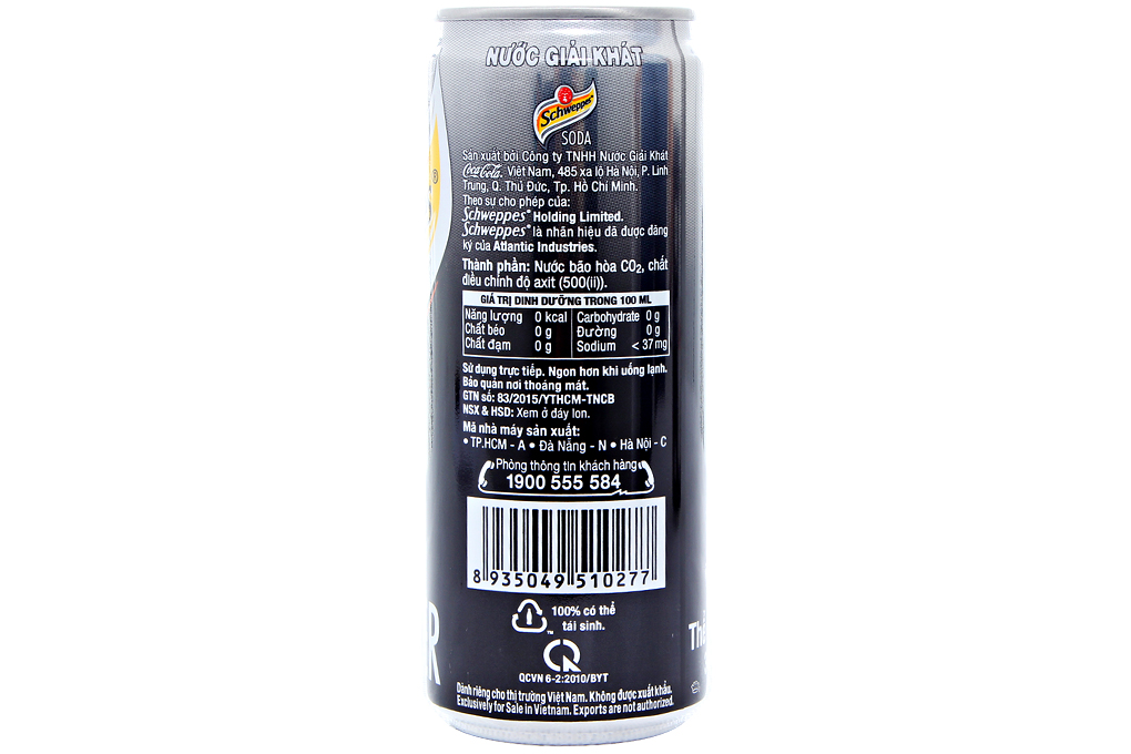 Nước ngọt Schweppes lon 330ml