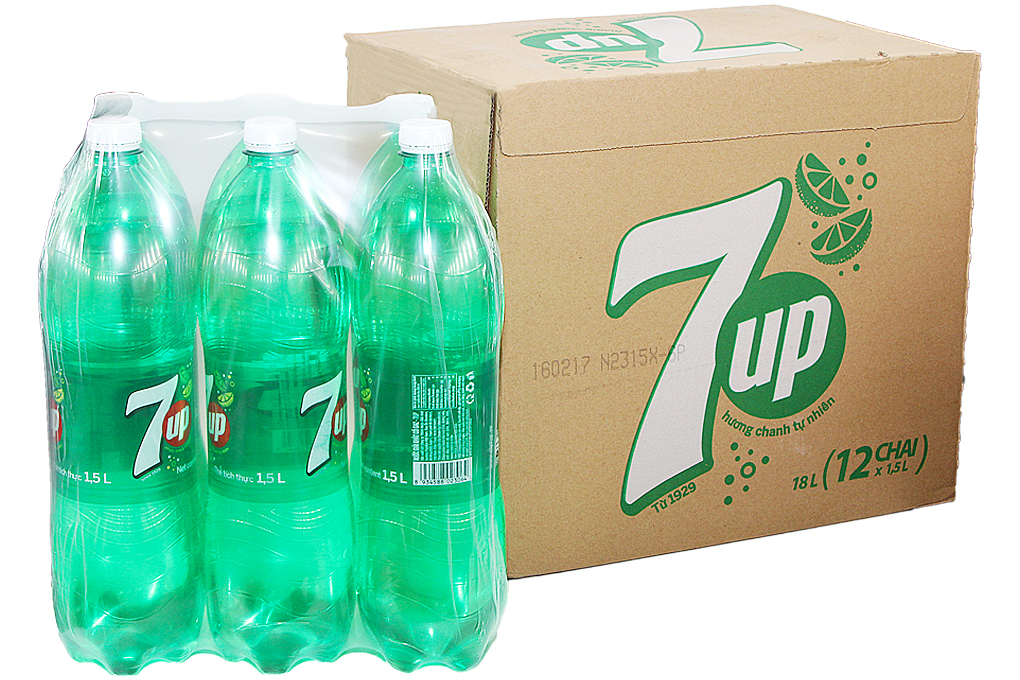 Nước ngọt 7 Up chai 1500ml (thùng 12 chai)
