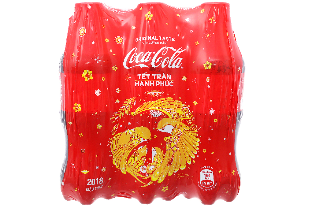 Nước ngọt Coca-Cola chai 390ml( lốc 6 chai)