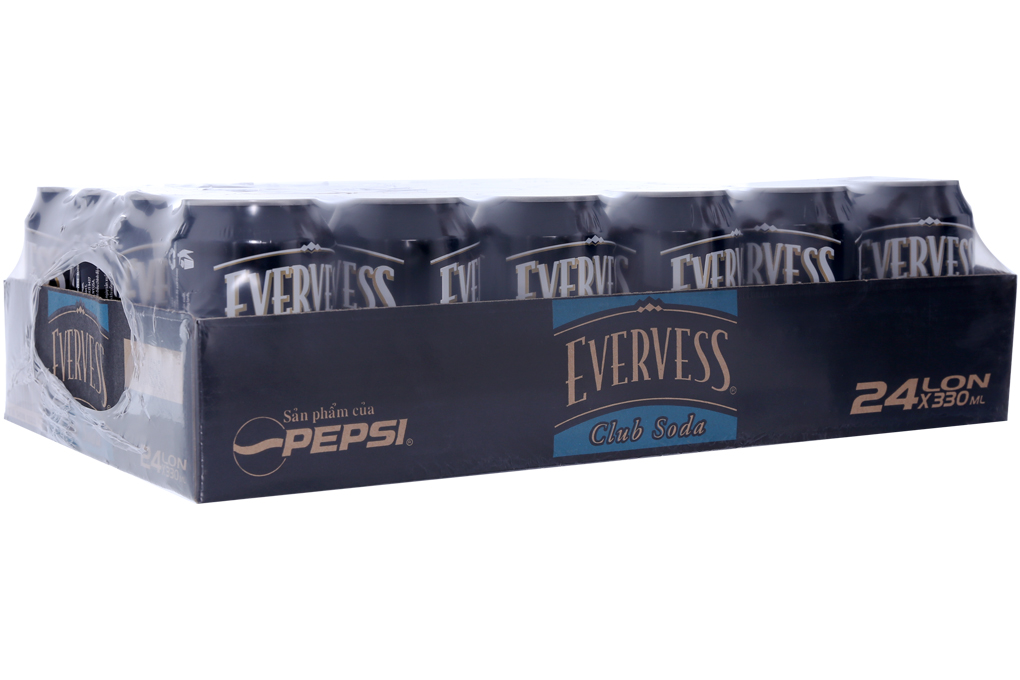 Thùng Soda Evervess Club lon 330ml (thùng 24 lon)
