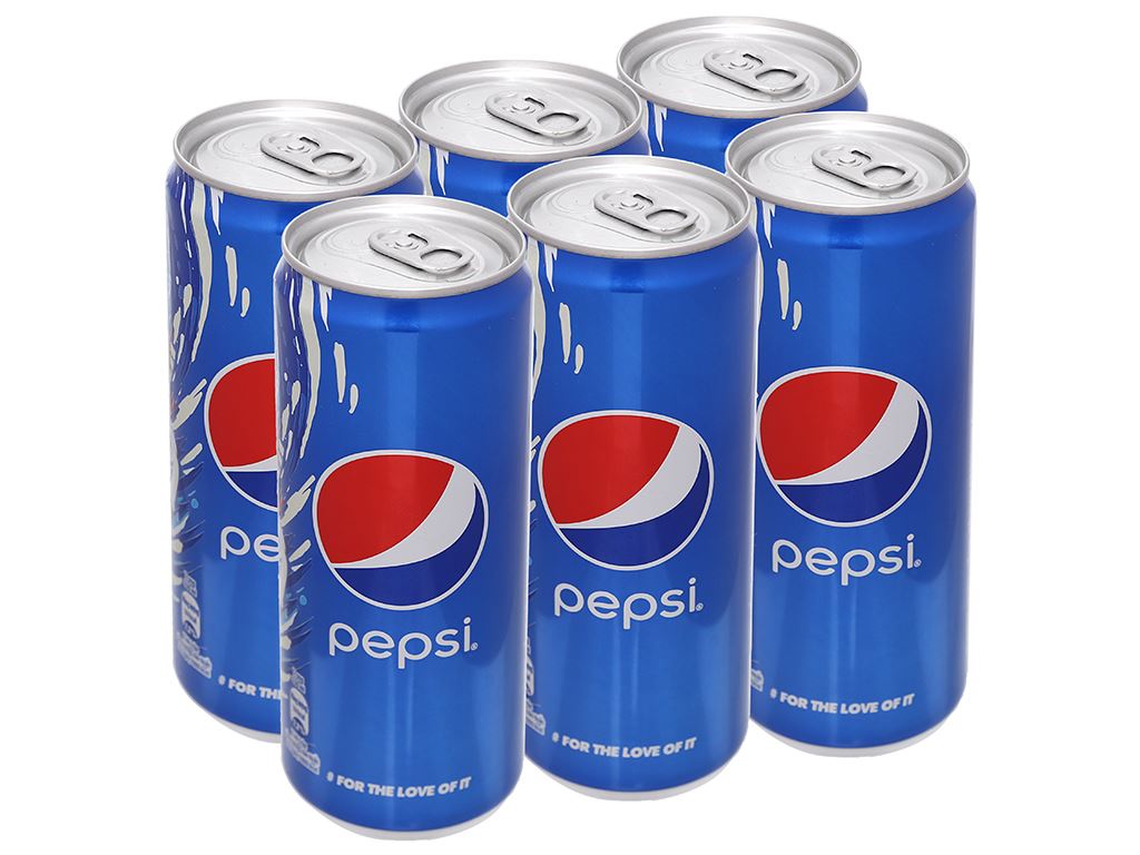 6 lon nước ngọt Pepsi Cola 320ml giá tốt tại Bách hoá XANH