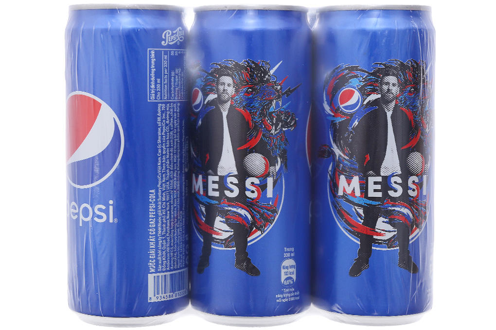 Nước ngọt Pepsi sum vầy lon 330ml( lốc 6 lon)