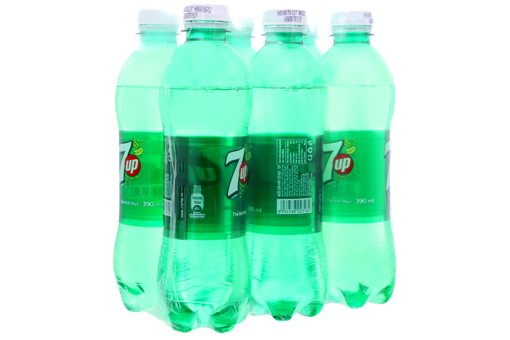 Nước ngọt 7 Up chai 390ml (lốc 6 chai)