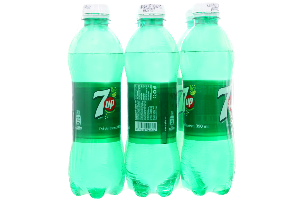 Nước ngọt 7 Up chai 390ml (lốc 6 chai)