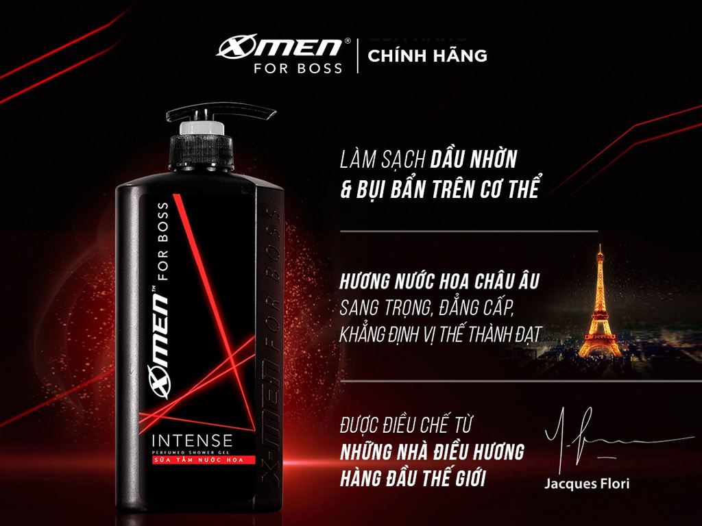 Sữa tắm nước hoa X-Men For Boss Intense 650g 2