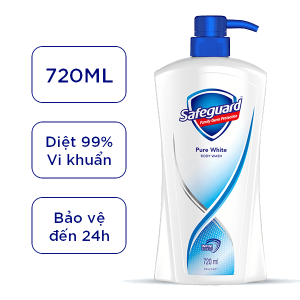 Sữa tắm Safeguard sạch khuẩn trắng tinh khiết 720ml