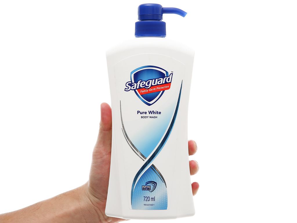 Sữa tắm Safeguard sạch khuẩn trắng tinh khiết 720ml 4