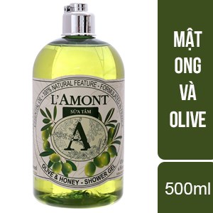 Sữa tắm giúp cân bằng và loại bỏ tế bào chết trên da L'amont Olive & Honey - Shower Gel 500ml