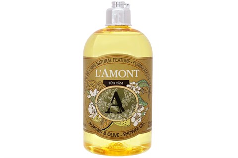 Sữa Tắm L'amont En Provence Almond & Olive Shower Gel Chai 500ml