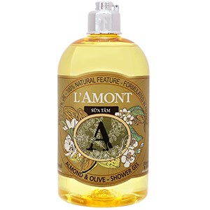 Sữa tắm làm sạch và trắng sáng da L'amont En Provence Almond & Olive Shower Gel Chai 500ml