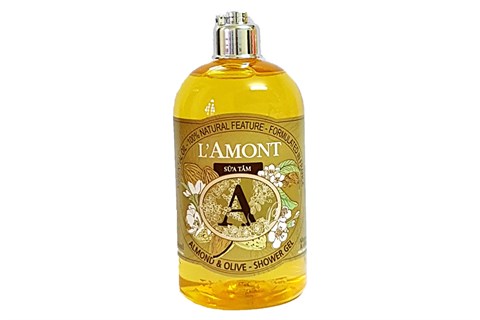 Sữa Tắm L'amont En Provence Almond & Olive Shower Gel Chai 500ml