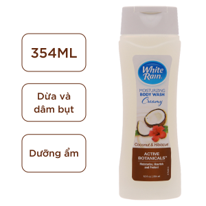 Sữa tắm White Rain Moisturizing Creamy dừa & dâm bụt 354ml