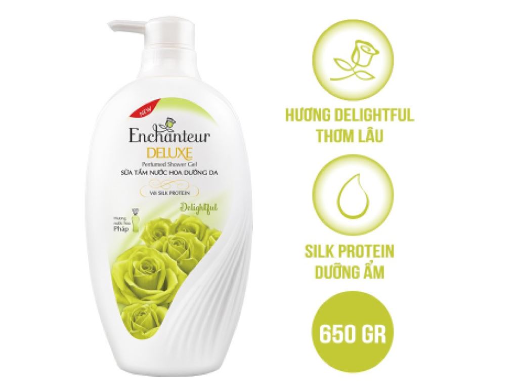 Sữa tắm nước hoa Enchanteur Deluxe Delightful 650g 2
