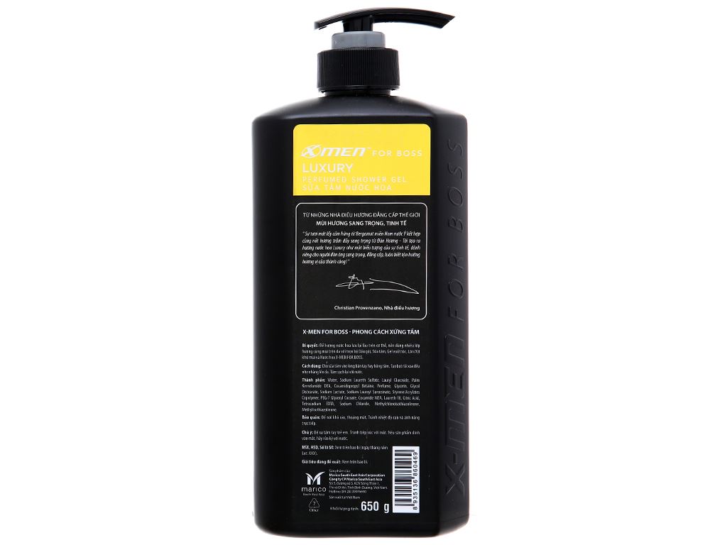 Sữa tắm nước hoa X-Men For Boss Luxury 650g 3