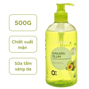 Gel tắm sáng da Fresh Organic mận Kakadu 500g