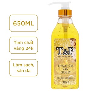 Gel tắm nước hoa T&P Gold 24K 650ml