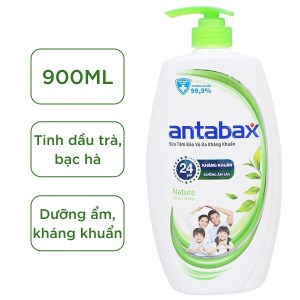 Sữa tắm bảo vệ da kháng khuẩn Antabax Nature thiên nhiên 900ml