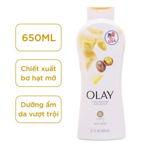 Sữa tắm Olay dưỡng ẩm chiết xuất bơ hạt mỡ 650ml