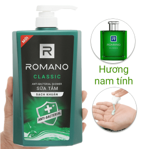 Sữa tắm sạch khuẩn Romano Classic 650g