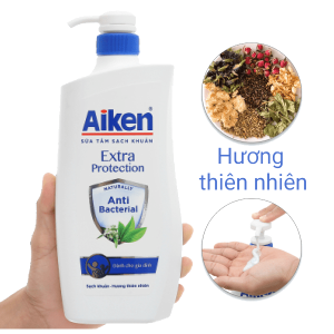 Sữa tắm sạch khuẩn Aiken Extra Protection 850g
