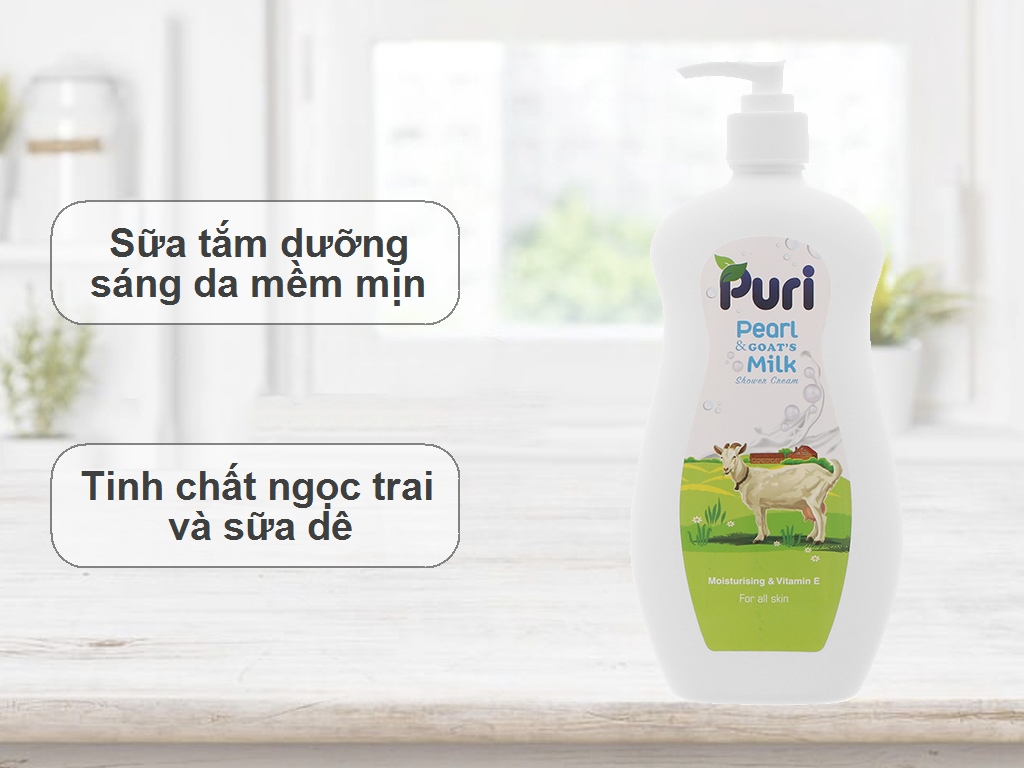 Sữa tắm Puri sữa dê & ngọc trai 450g 2
