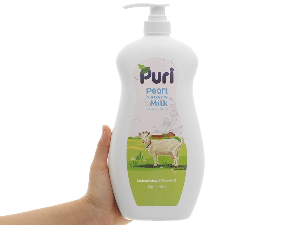 Sữa tắm Puri sữa dê & ngọc trai 1kg 5