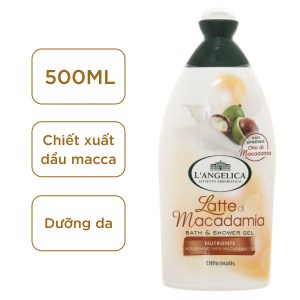 Sữa tắm L'Angelica Macadimia Oil hạt mắc ca 500ml