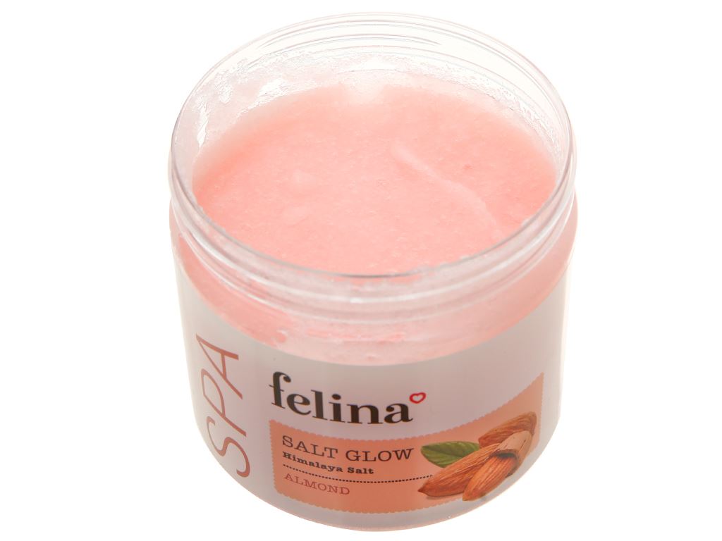 Muối tắm Felina tẩy tế bào chết dầu hạnh nhân 500g 4