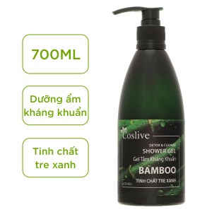 Gel tắm kháng khuẩn Coslive tinh chất tre xanh 700ml