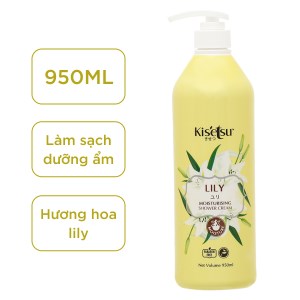 Sữa tắm dưỡng ẩm Kisetsu hoa lily 950ml