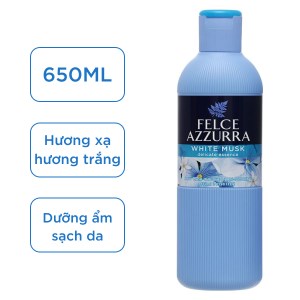 Sữa tắm nước hoa Felce Azzurra xạ hương trắng 650ml